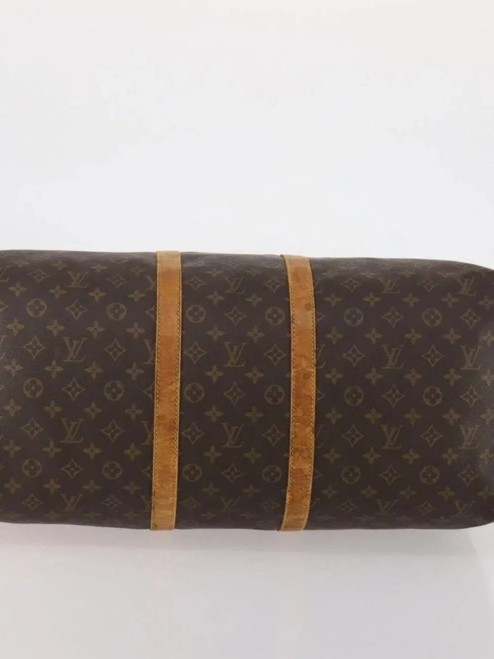 LOUIS VUITTON Monogram Keepall Bandouliere 55 Boston Bag M41414 LV Auth 185696